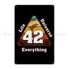42 Donandx27 T Panik Leben Universum Alles Anhalter Guide Galaxie Metallschild Personalisierte Plaketten Personalisierte