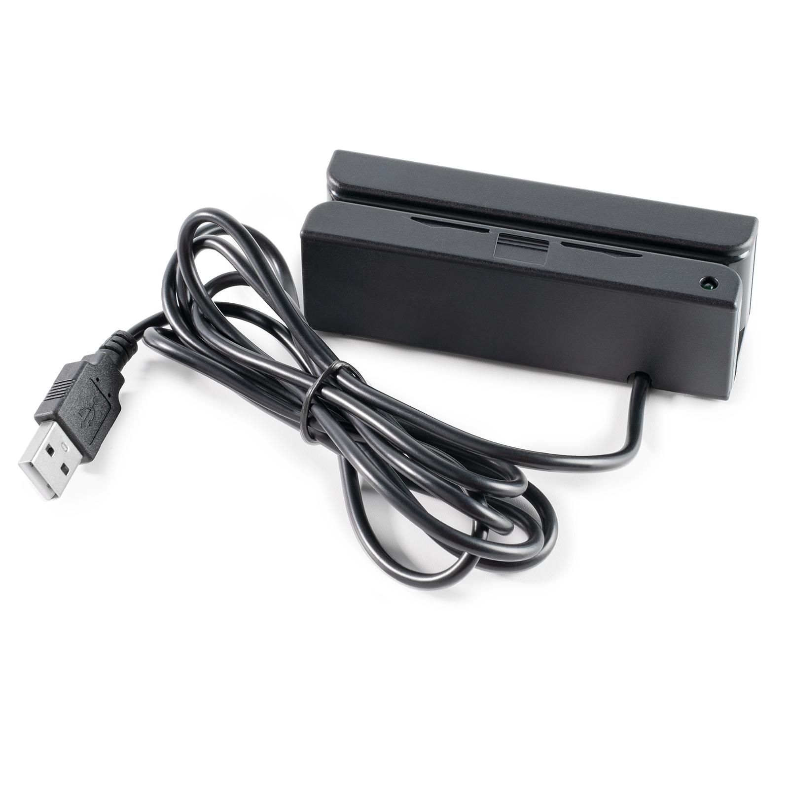 OTG Swipe Card Reader Solution POS Access Control ID Verification | External MSR100 3 Tracks Magnetic Stripe Reader Factory чёрный