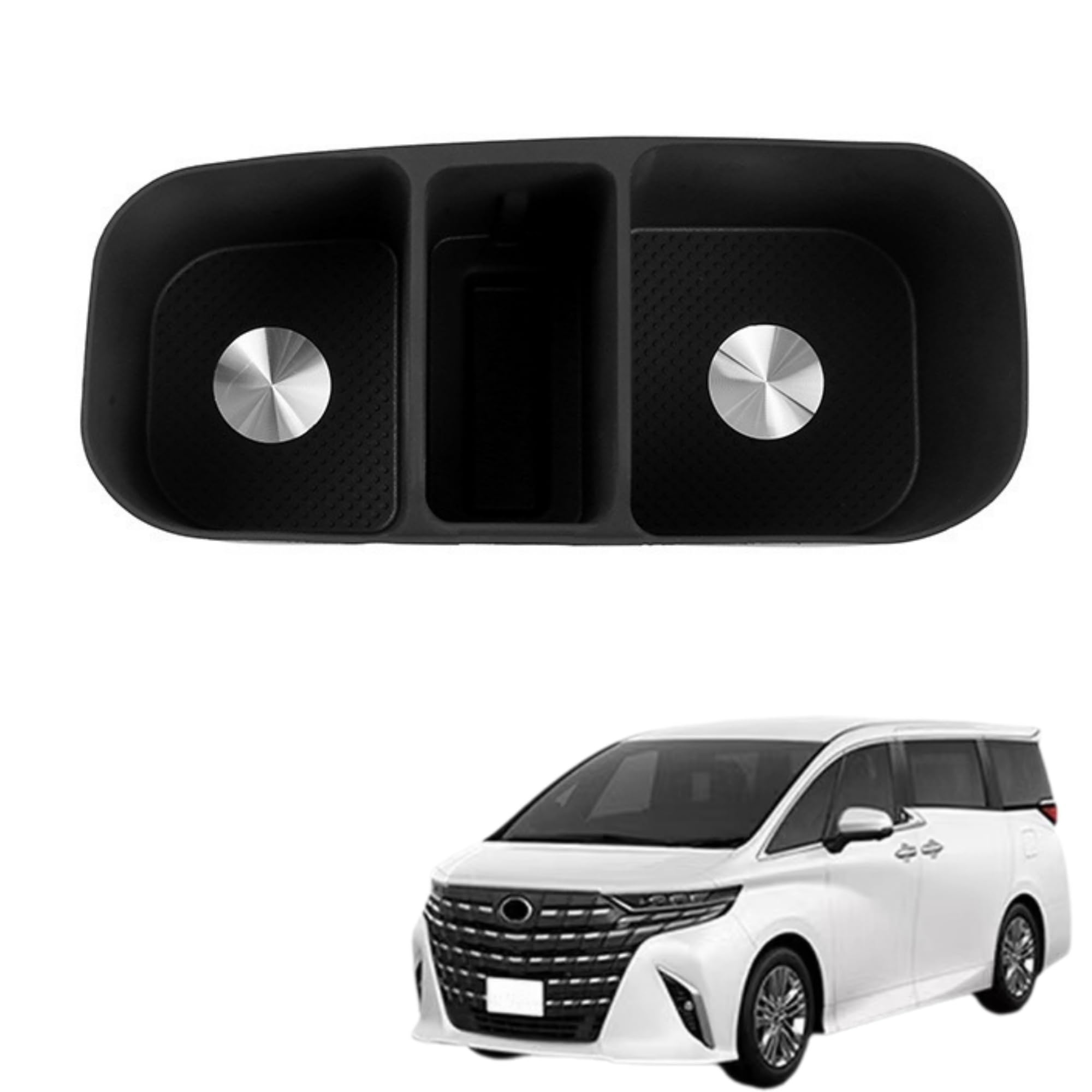 EopTatoo Compatible with New Alphard Vellfire 40 Series Exclusive Center center console drink cup holder mat чёрный