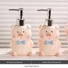 Ceramic Pig Lotion Dispenser Pair