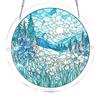 Acrylic Puzzle For Adult, Colorful Flame Hummingbirds Sun Catchers Window Hanging Panel 83 Puzzle SunCatchers For Home Decor Birthday Women Men Mom