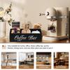 Wooden Coffee Rack Coffee Bar Organizer 5 Compartments Coffee Bar Accessories Vintage Coffee Storage Station Coffee Pods Holder