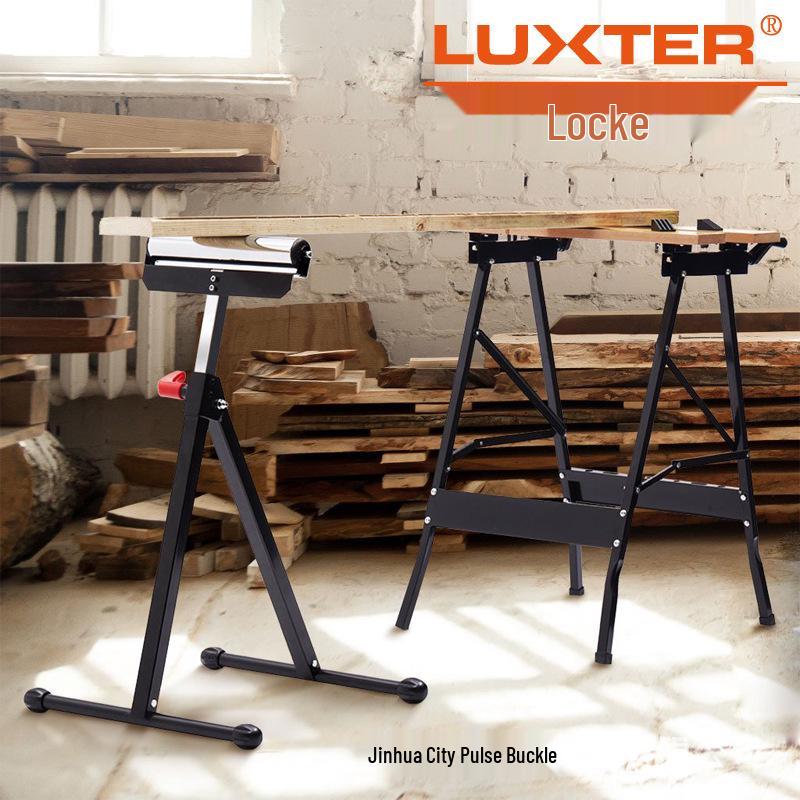 LUXTER Rockers Large Board Bracket Table Saw Attachment - One-Person Operable A-Frame Roller Connector