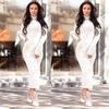 Luxurious Autumn And Winter Women's High Collar Sweater Dress In Solid Color