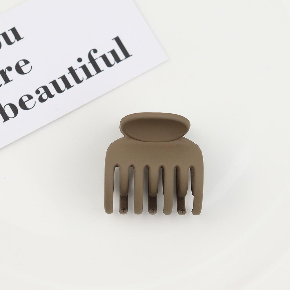 Milk Coffee Hair Clip Sweet Style Hair Clip High Ponytail Hair Clip Small Shark Clip Acrylic Hair Clip Fashion Hair Accessories
