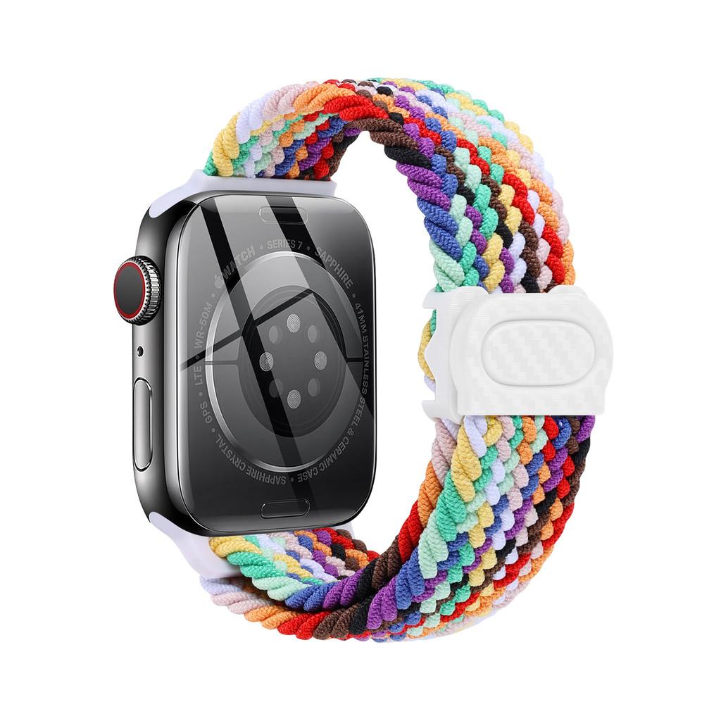 Strap For Apple watch band 44mm 42mm 40mm 45mm 46mm 41mm 49mm Braided Solo Correa Bracelet iWatch 11 10 9 8  7 6 5 4 se Ultra3