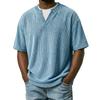 Men's Fashionable Casual Retro, Two,piece V,neck Short,sleeved T,shirt