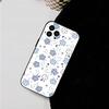 Flowers In Plain Color Phone Case For IPhone 17 Air 16 15 14 13 Pro Max 11 12 Black Silicone Cover