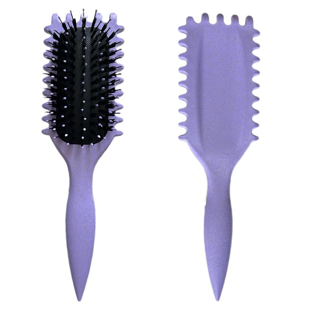 1 PCS  Women Curl Defining Brush, Boar Bristle Hair Brush Styling Brush, Curly Hair Brush, Shaping & Defining Curls