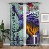 E-EvangelionS Curtains for Living Room Curtain for Room 2 Panel Shades Home Interior Curtains Partition Halloween Decoration