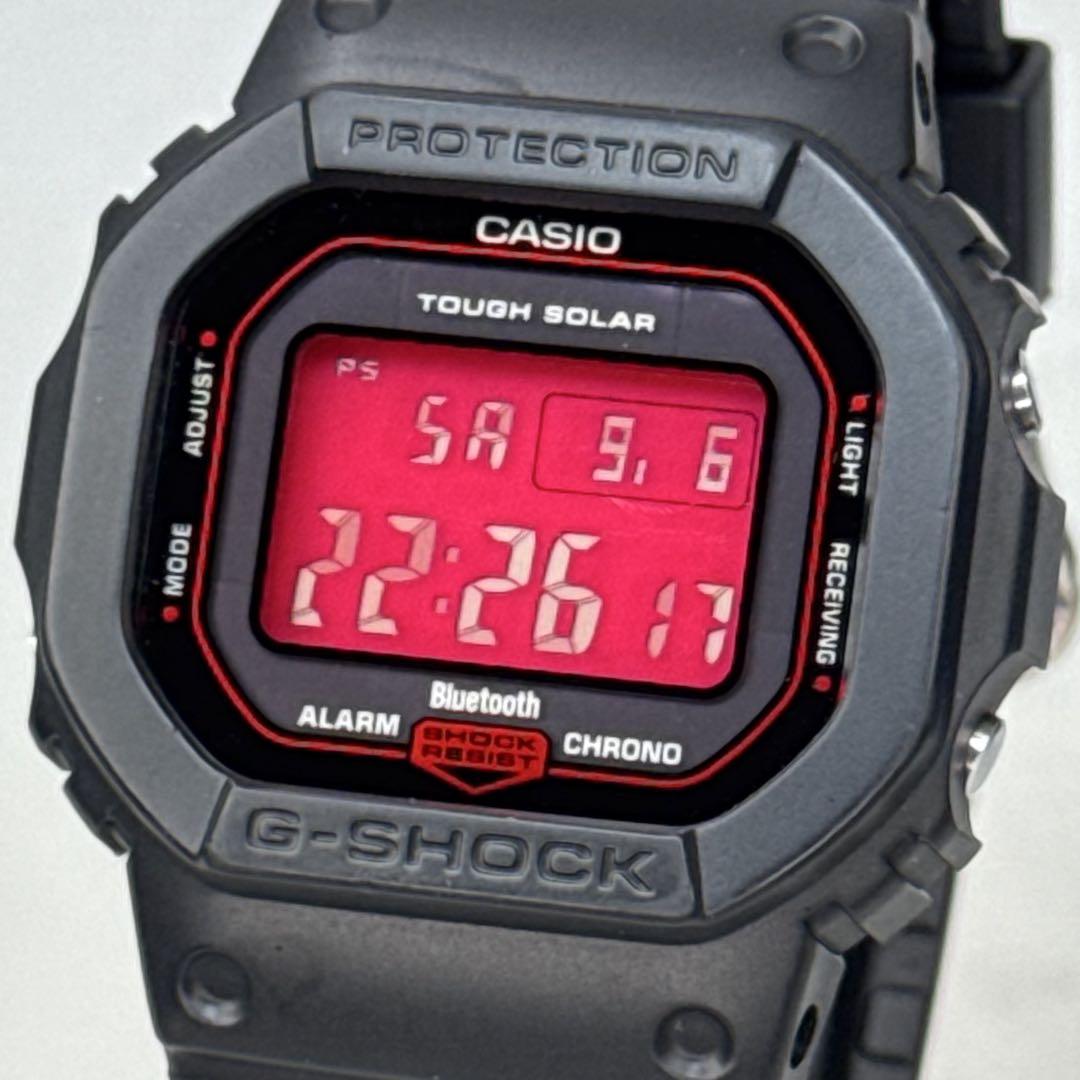 

[USED] Extreme G-SHOCK GW-B5600AR Radio-Controlled Solar Watch, Black, Red, Working