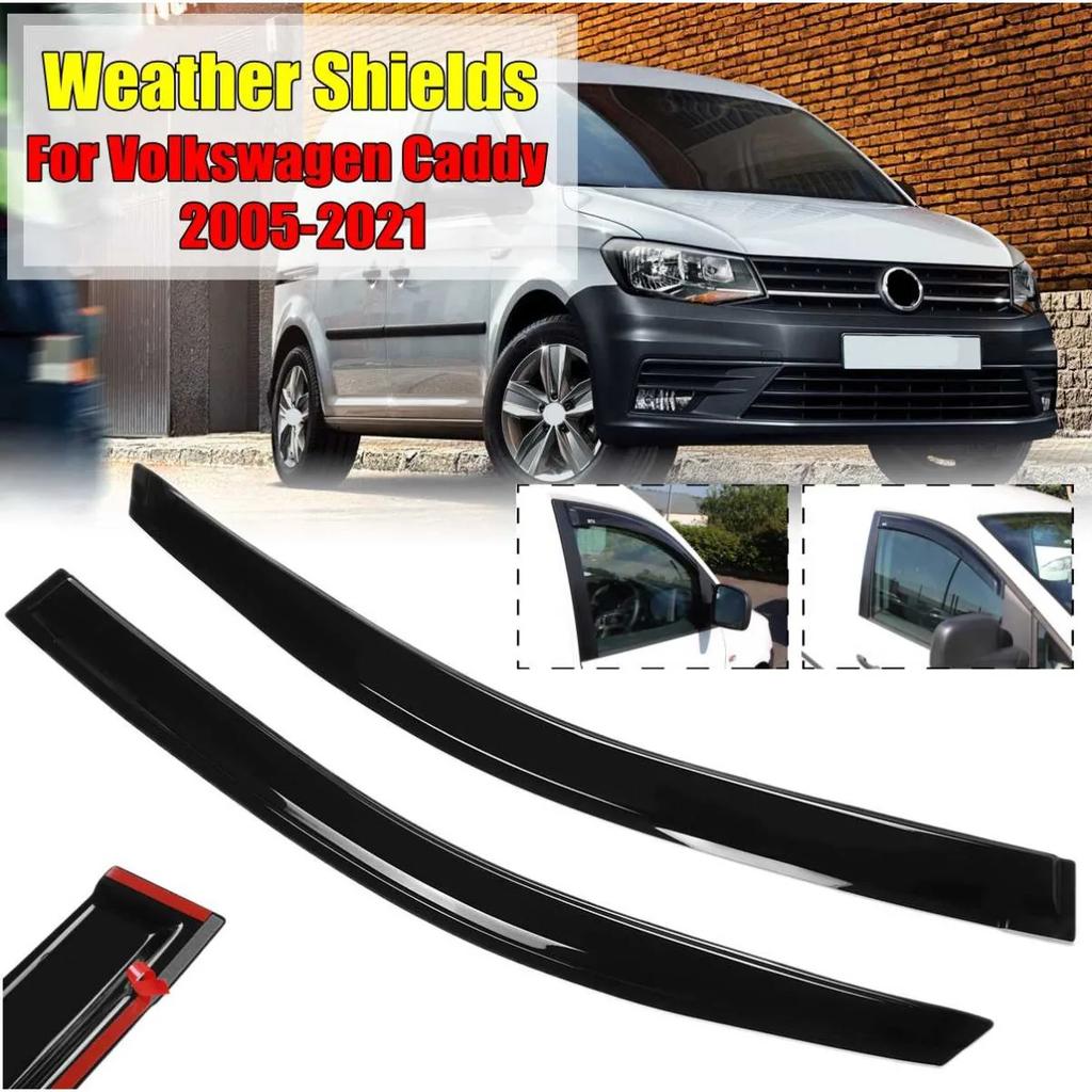 Deflettori Finestrini Laterali per Volkswagen Caddy 2005 2006 2007 2008 2009 2010-2021 Protezioni Sottovento Pioggia Visiera Finestrino Scudo Meteo