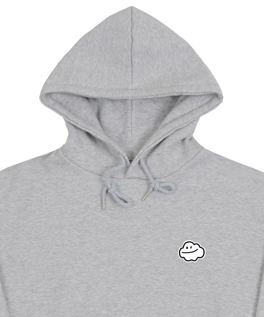 [Unisex] Small Cloud Smile Hoodie_Gray