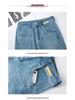High Waist Loose Wide Leg Denim Pants for Middle-Aged Women - 2025 Spring/Summer Casual Jeans