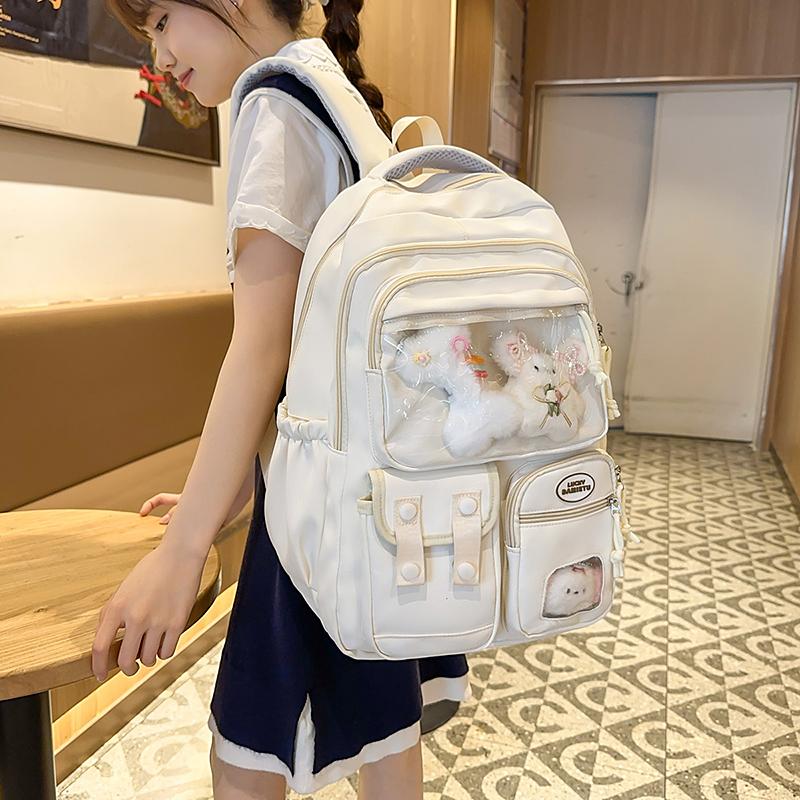 College Style Schoolbag Junior High School Students Lightweight Backpack Commuter Large Capacity Backpack