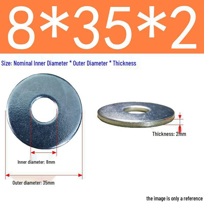 Galvanized Flat Metal Washer Spacer M3-M60