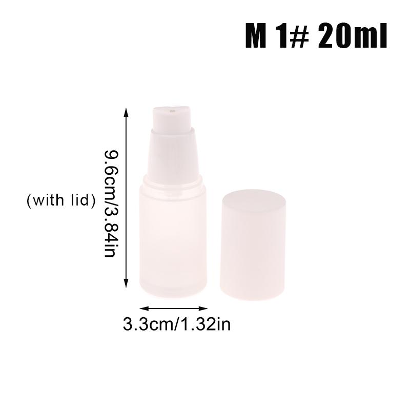 15ml-100ml White Empty Vacuum Airless Plastic Lotion Cream Bottles Container Travel Size Cream Container Pump Perfume Bottle