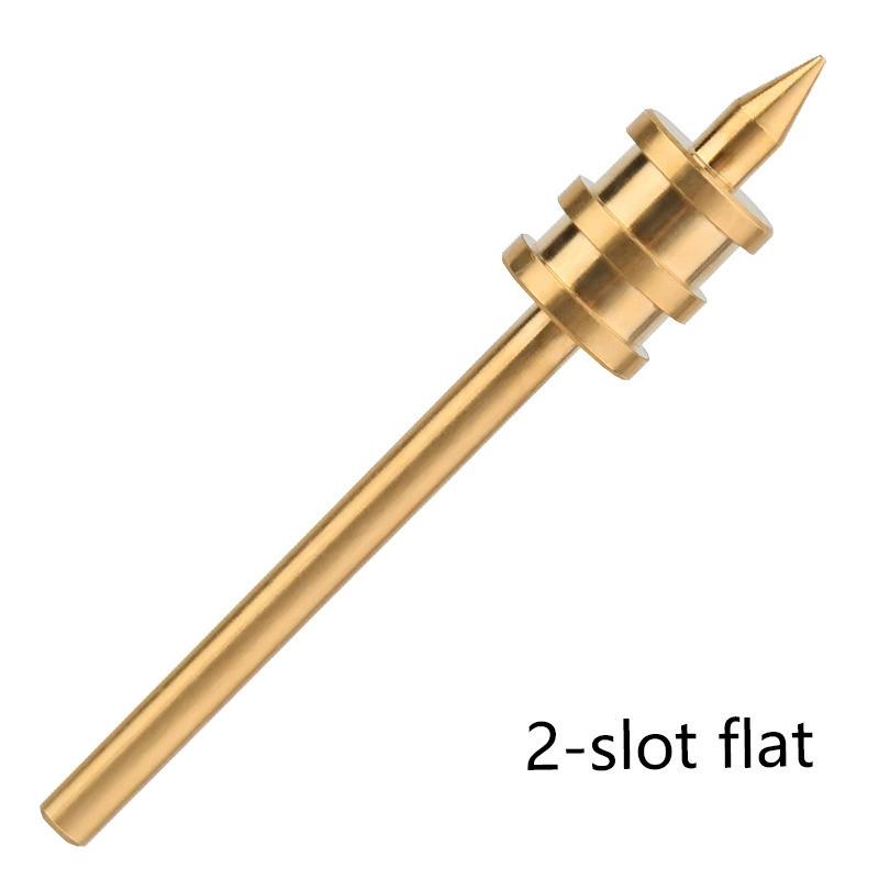 

Multifunctional Leather Edge Burnisher Tool Pointed Flat Tip Brass Burnishing Slicker Wooden Handle for Belt Bag Wallet Hand