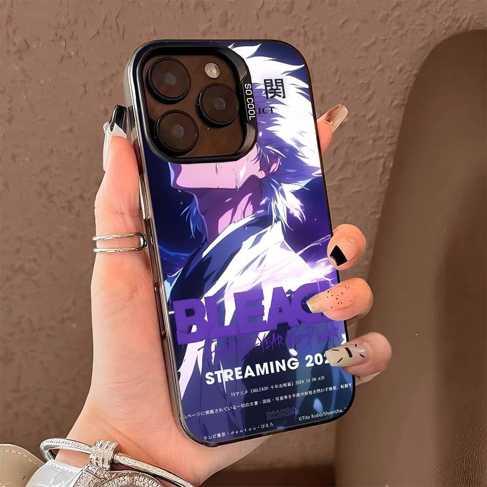 Heiße B-Bleach Handyhülle für iPhone 17 17Air 16 15 14 13 12 11 Pro Max Plus Bunt Silber