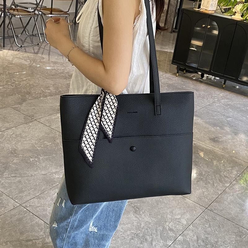 Large capacity bag women's new high-end texture fashion tote bag niche versatile commuter shoulder bag