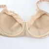 Women Full Cup Plus Size Bra Sexy Bow 3 Hooks Bras Breathable and Comfortable Lace with Wire Brassiere D E Cup