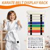 Karate Belt Display Holder Karate Belt Organizer With Hanger And Stickers Sports Equipment Storage Organizer Rack For Children