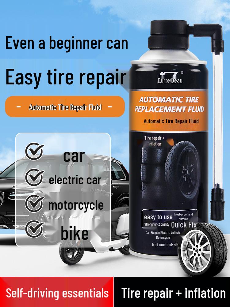 Electric Vehicle & Motorcycle Tire Sealant - Anti-Corrosion, Self-Sealing Liquid for Vacuum Tires
