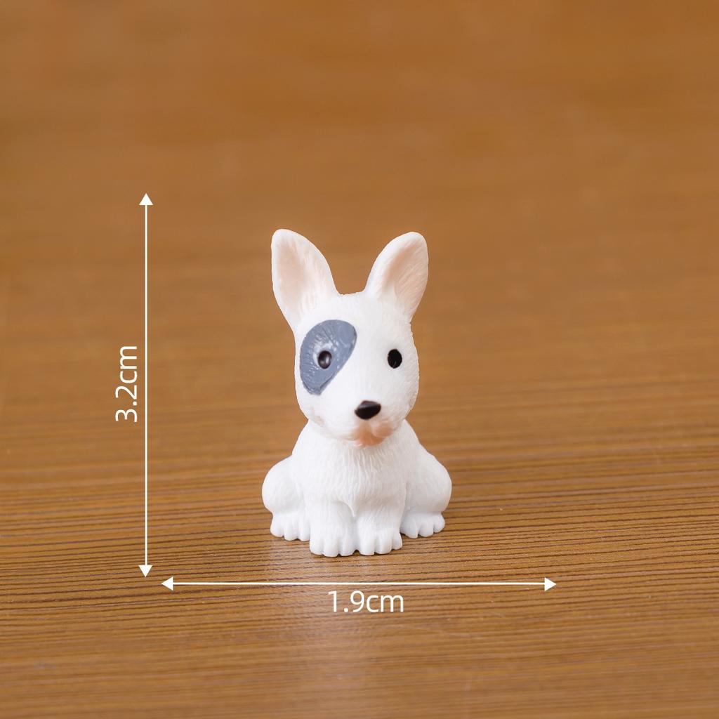 Car Desktop Mini Ornament Micro Landscape Creative Cute Realistic Little Dog Figurine