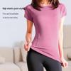Women's Quick-Dry Slim Fit Sports T-Shirt for Running, Yoga, Pilates, and Fitness