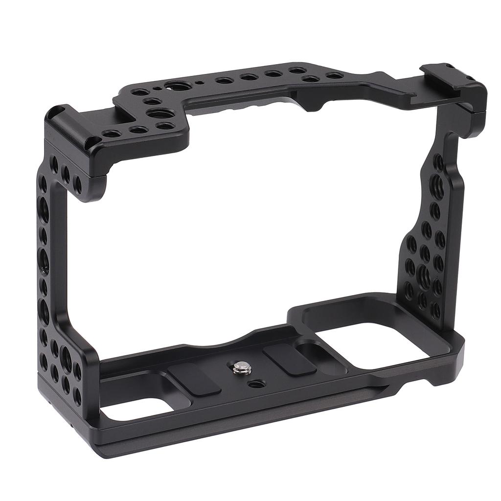 Camera Cage Aluminum Alloy Video Cage Replacement for Sony A7M3 A7R3 A9 Mirrorless Camera with Cold Shoe Mount 1 4 Inch