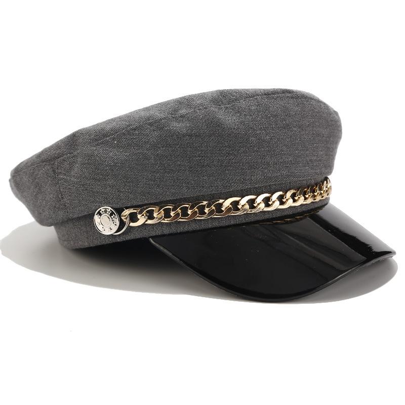 Hats for Women Cap Female Fashion Wild Solid Color Navy Cap Beret British Retro Fashion Painter Hat Berets