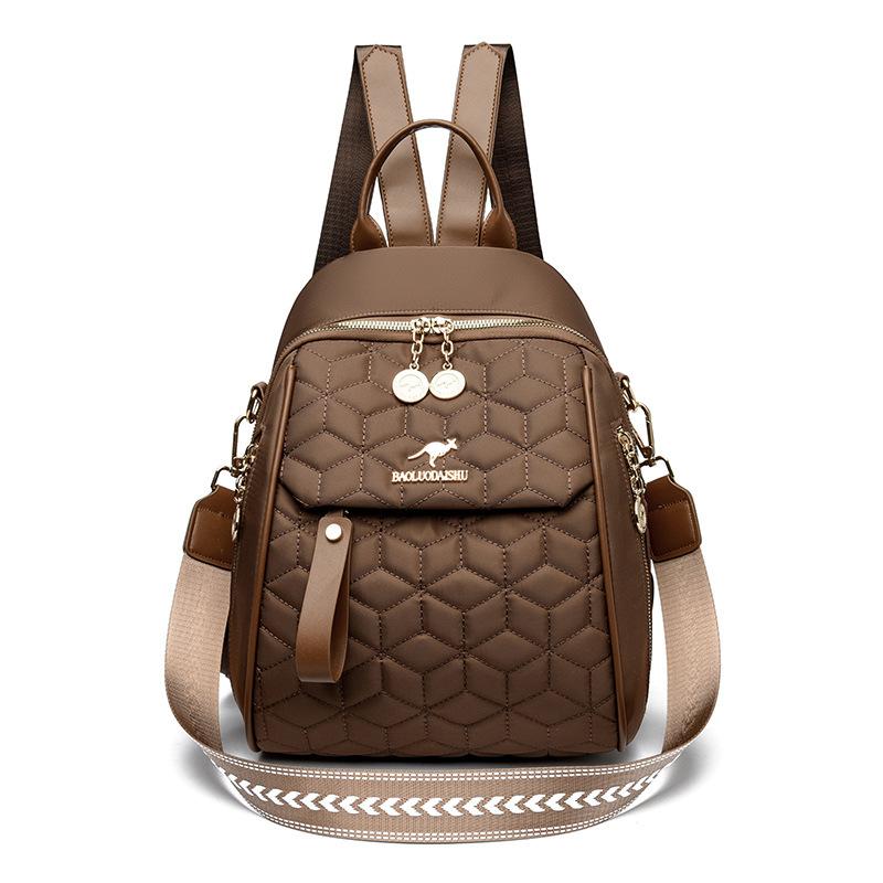 

Модный и универсальный рюкзак Рюкзак для путешествий большой вместимости Школьный рюкзак Маленький рюкзак темно-коричневого