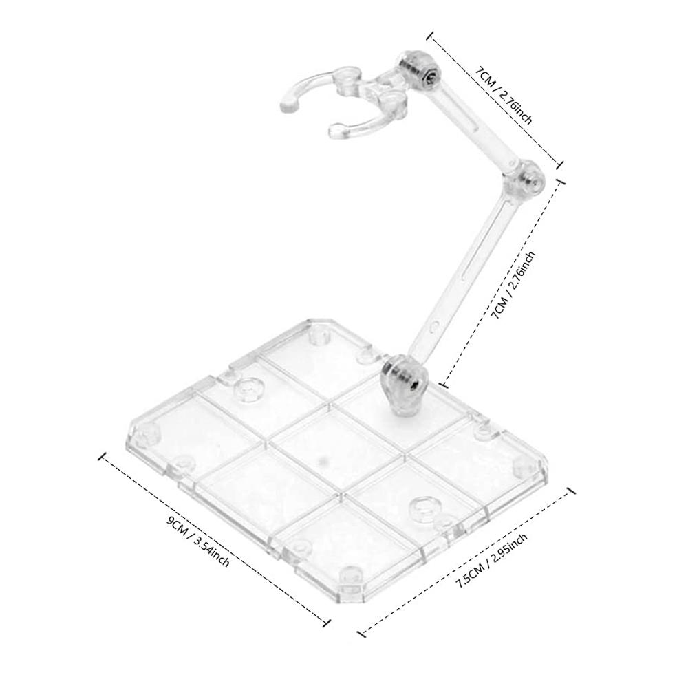 

Прозрачная подставка для экшн-фигурок, Сборная подставка-держатель для демонстрации экшн-фигурок, Основание для кукольной модели, Подставка для поддержки кукол для Hg Rg Sd Shf Gundam 1/144 Игрушка 1PCS чистый
