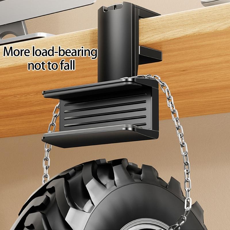 Kabel-Organizer mit Klebebefestigung unter dem Schreibtisch Sichere Befestigung für Steckdosenleisten Platzsparend Robustes PVC-Silikon-Design