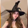 Halloween costume wizard hat cos witch hat party witch decoration props black witch hat