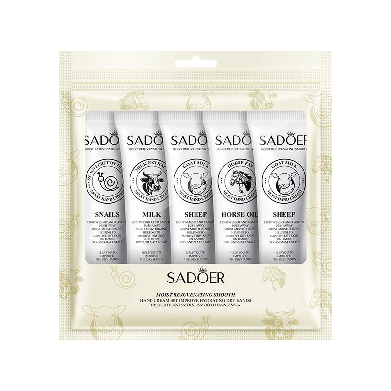 5 buc/cutie Cadou de Craciun Inghetata Set Crema de maini 30g Parfum de fructe Hidratare hidratanta