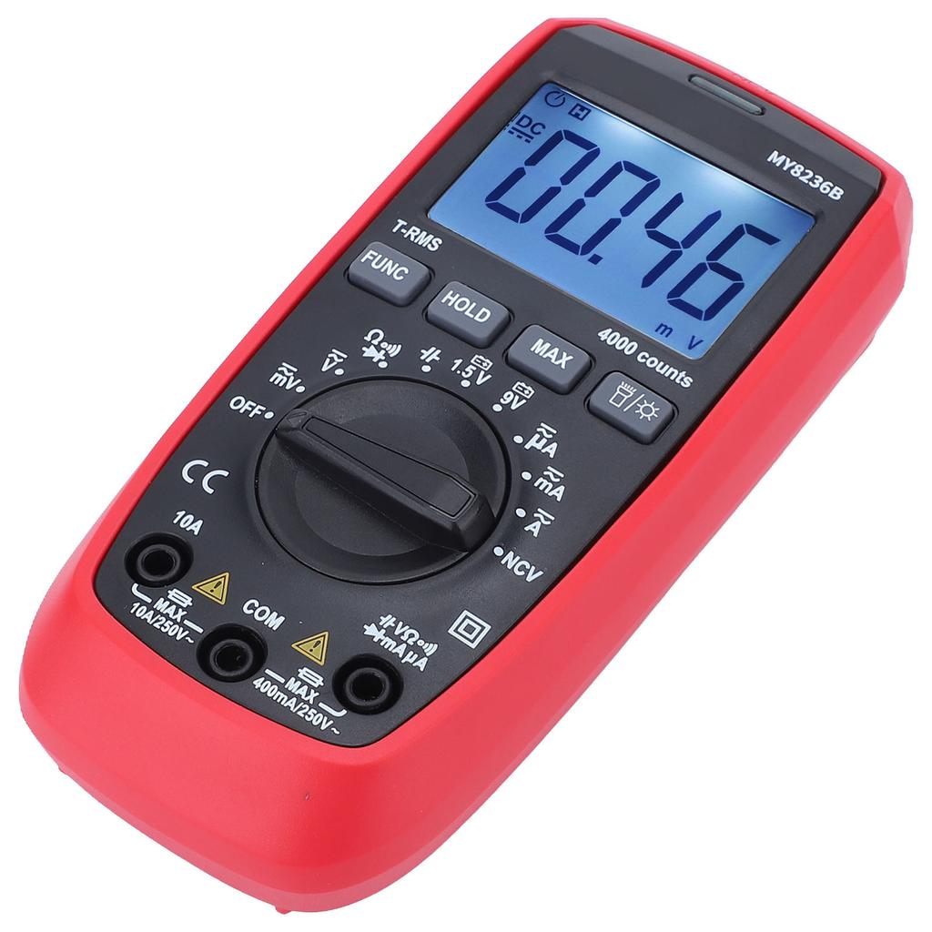 Digital Multimeter Tester Electrical Voltmeter Volt Multi Meter 4000 Counts for Battery Circuit
