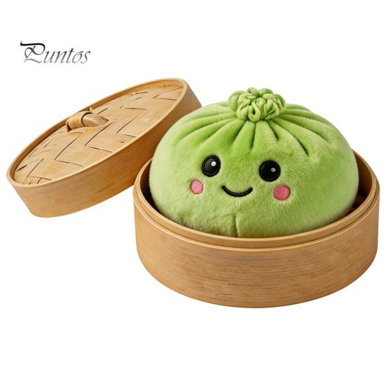 Miękka Kawaii Estetyczny Dekor Pluszowy Breloczek Pierożek, Uroczy Zawieszka do Torebki Bułeczka na Parze na Prezent Halloweenowy Kluczyki do Samochodu Dzieci Portfel Plecak, Wypchana Żywność