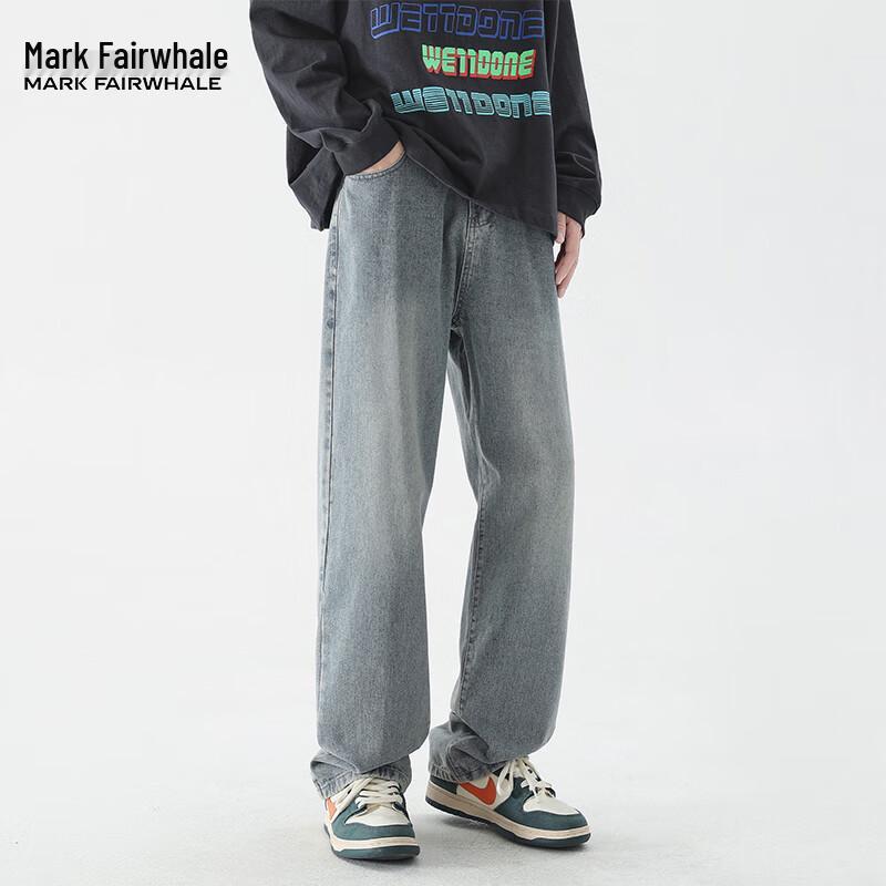 Mark Fairwhale Men's Straight-Leg Loose Fit Summer Jeans