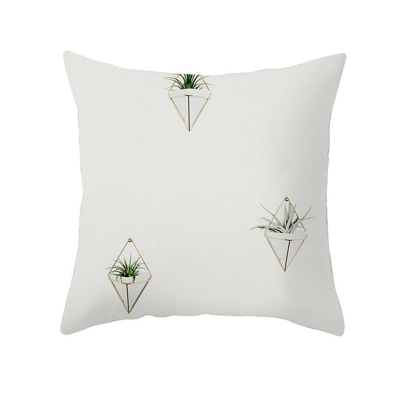 Jasne rośliny tropikalne Letnie artykuły domowe Shopee Dekoracja domu Poszewka na poduszkę z brzoskwiniowej skóry Poduszka