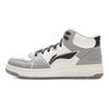 Li Ning Tianji HI Slip Resistant Cushioning Abrasion Resistant Mid top Skateboard Shoes Men's White Gray AGCV339-6