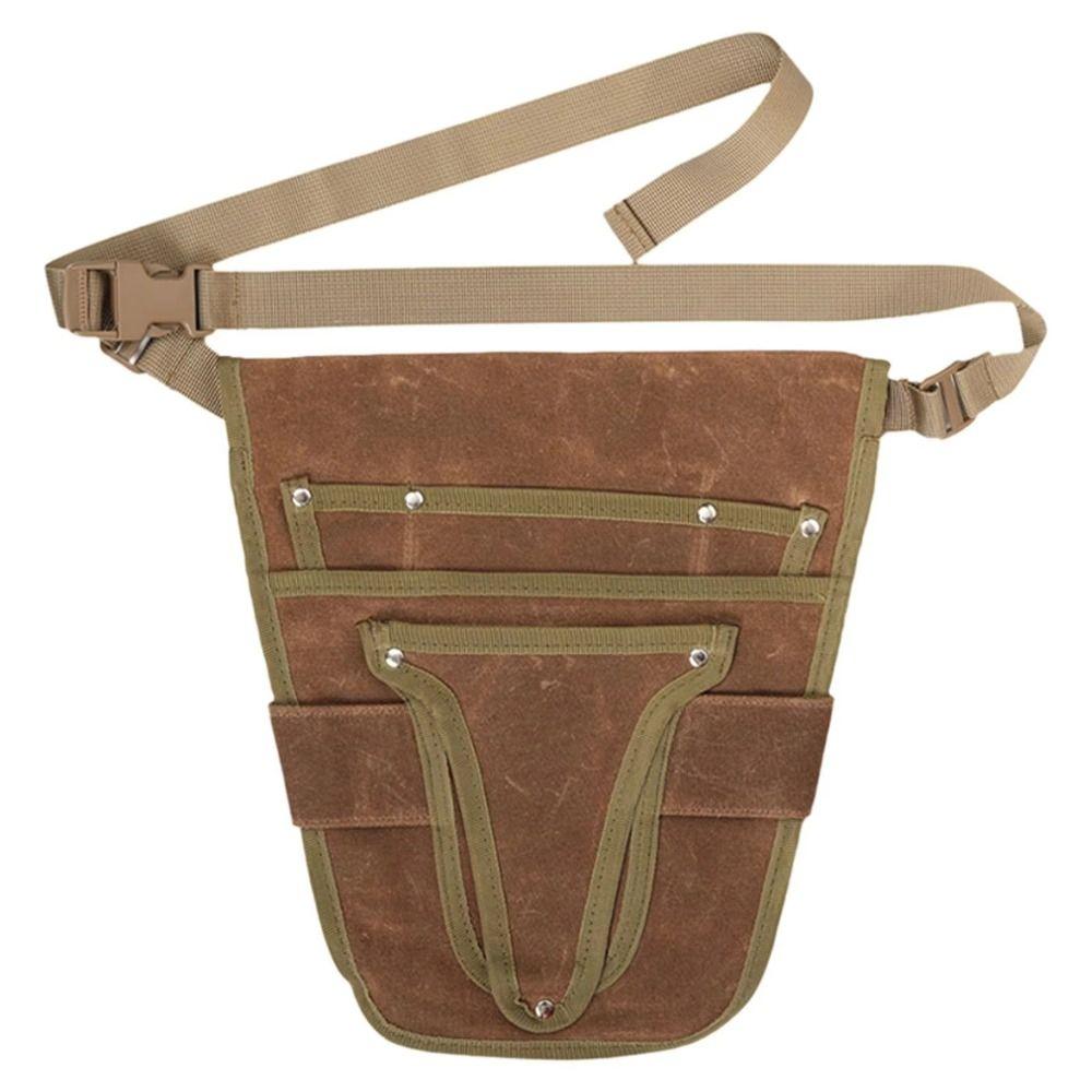 Verstellbarer Gartenwerkzeuggürtel Canvas-Material Utility Belt Gartentaille-Tasche Gärtner