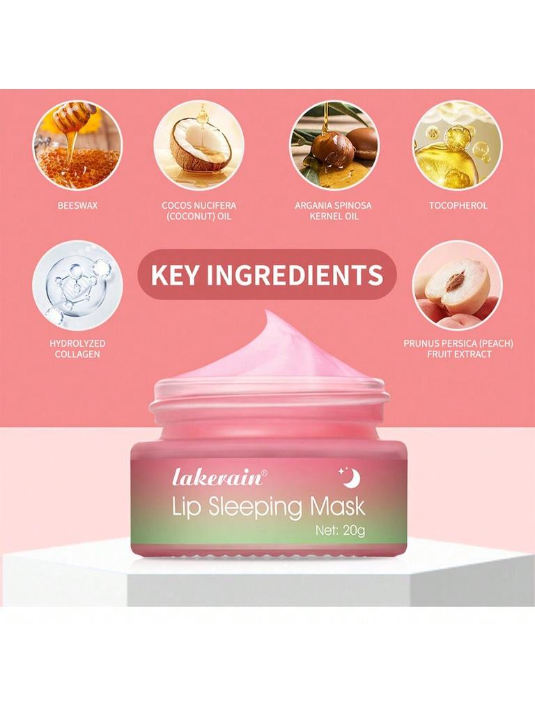 1Pc Lip Sleeping Mask. Reduce Lip Wrinkles, Prevent Peeling And Cracking. Moisturizing And Hydrating