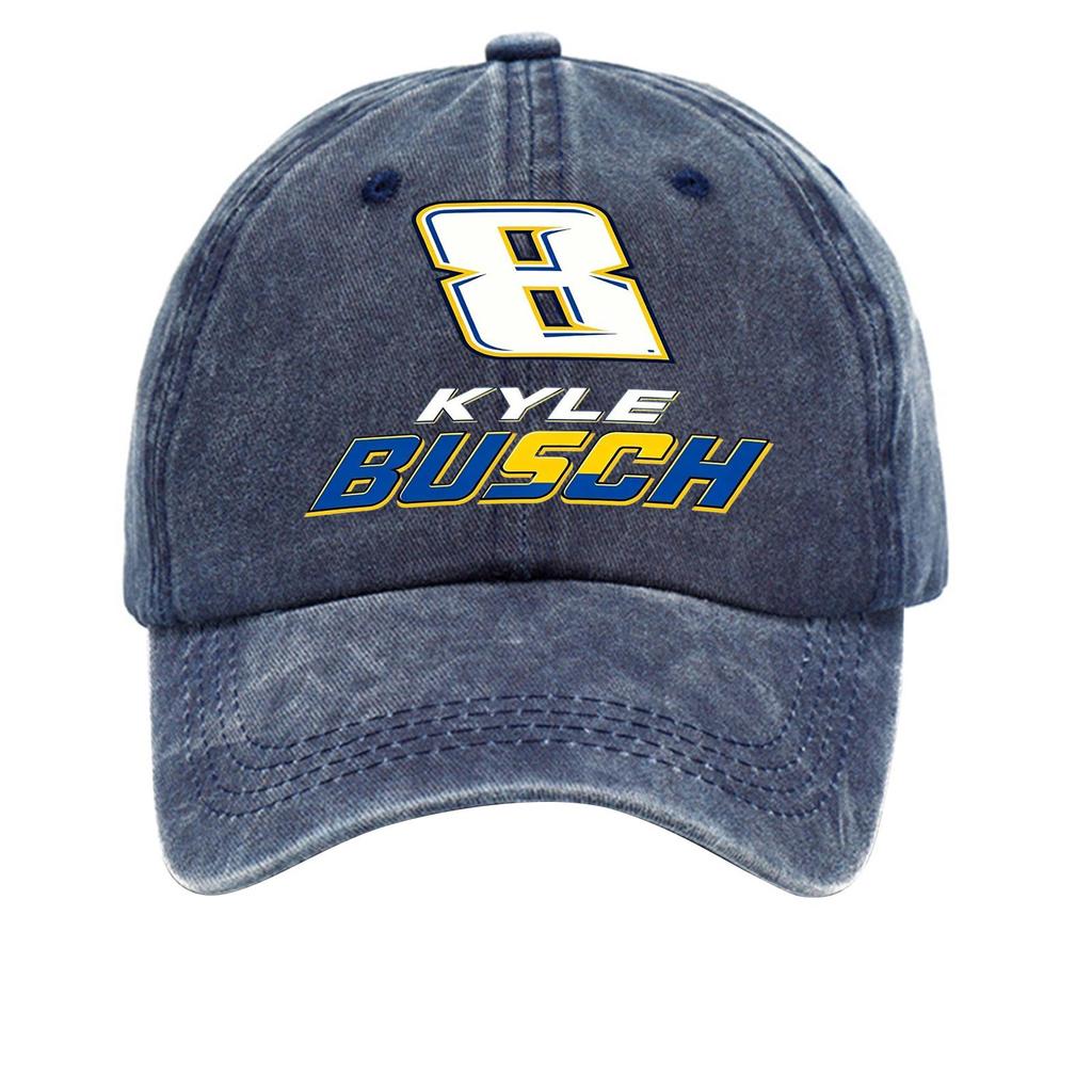 Washed Cotton Baseball Cap Soft Top Vintage Denim Style Adjustable Back Closure Casual Hat for Everyday Wear