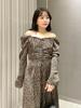 Crepe Satin Print Dress FWFO251074MIX0