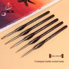One Stroke Music Black Triangle Handle Brush Set for Watercolor, Gouache, and Acrylic Painting