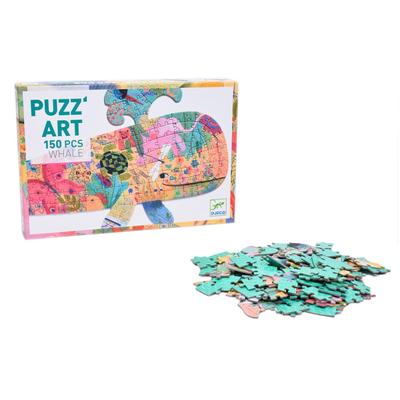 DJECO Puzzle Whale 150 Piece Jigsaw Puzzle Children Whale Toy Educational Toy 6 Years Old Present Christmas (DJ07658)