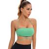 European & American Sexy Back Yoga Halter Sports Bra with Chest Pad
