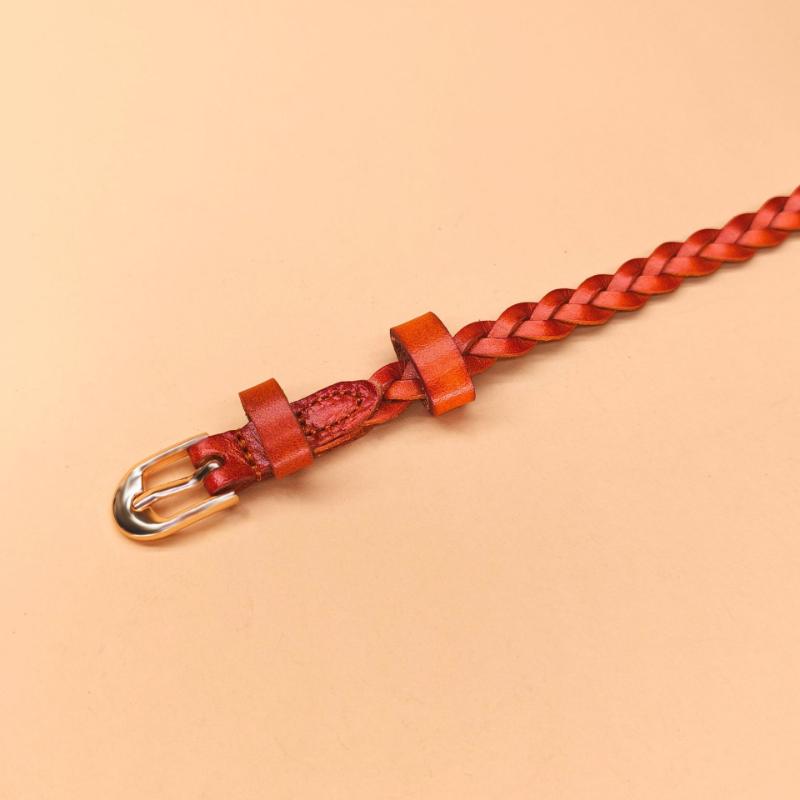Handmade First-layer Tree Paste Bark Woven Women's Pin Buckle Belt Fashionable and Versatile Decoration