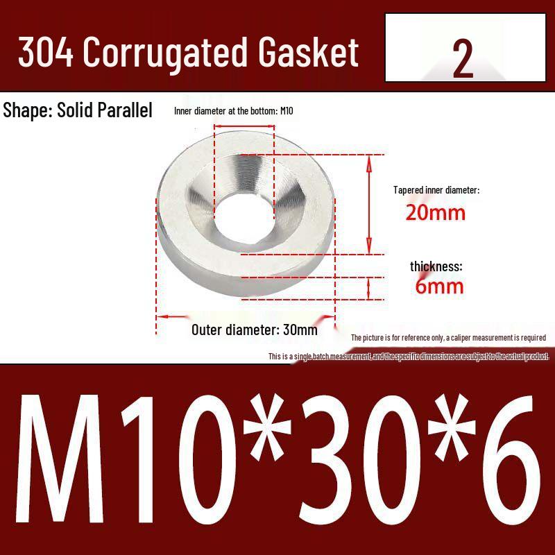 304 Stainless Steel Decorative Conical Fish Eye Washer for M3-M10 Countersunk Holes